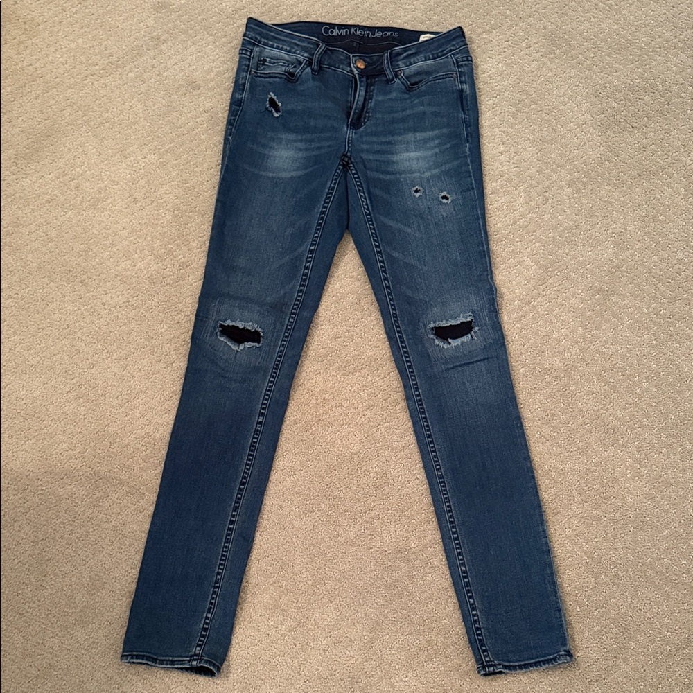 Calvin Klein Women's Dark Blue Skinny Jeans